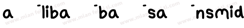 alibabasans midium字体转换